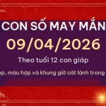 Con số may mắn hôm nay 09/04/2026 theo tuổi