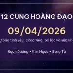 12 cung hoàng đạo ngày 09/04/2026 – Dự báo tình yêu, công việc và tài lộc